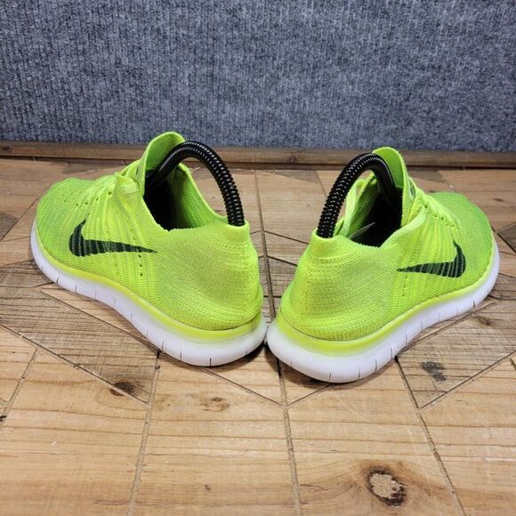 Nike Free RN Flyknit Womens 7 Volt Running Shoes Sneakers Olympic Medal Stand - Picture 7 of 11